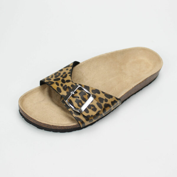 new women fashion sandals shoes with upper pu leopard ladies beach shoes promotion style - Image 2