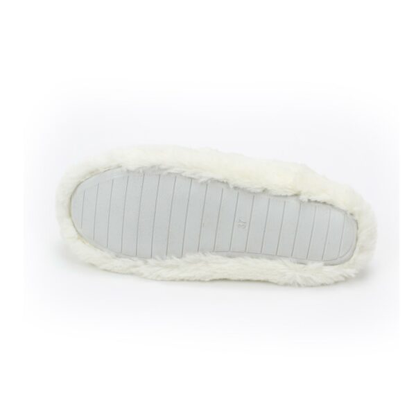 plush heart embroidery warm home woman TPR outsole indoor slipper - Image 5