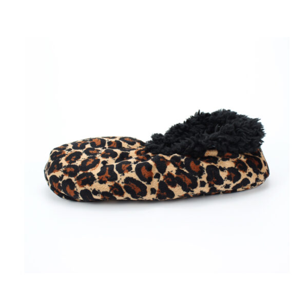 leopard print black lining pre-slippery outsole indoor slipper ballerina - Image 3