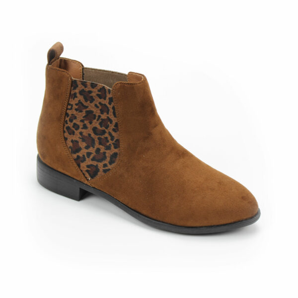 ankle casual boots with leopard print fashion boots lady women shoes